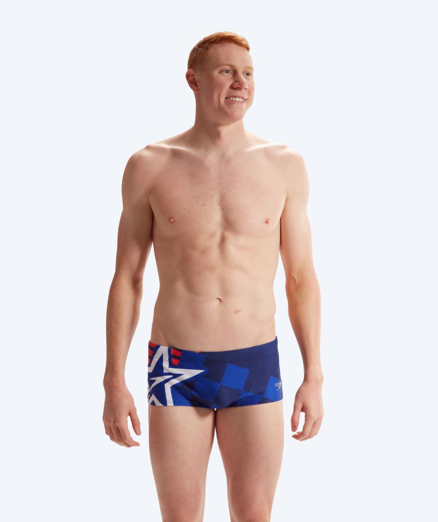 Speedo bokserki kąpielowe dla mężczyzn - Placement Digital - Niebiesko/czerwone