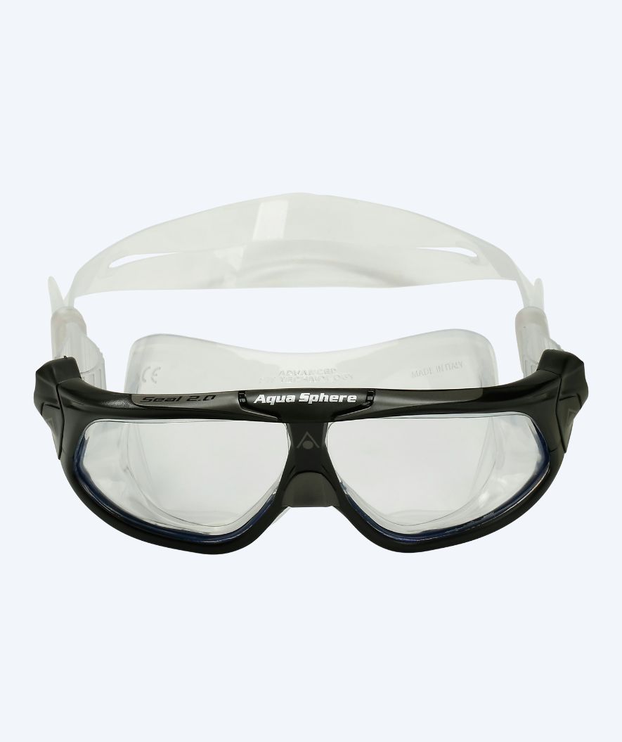 Aquasphere okulary do pływania dla dorosłych - Seal 2.0 - Czarny/przezroczysty