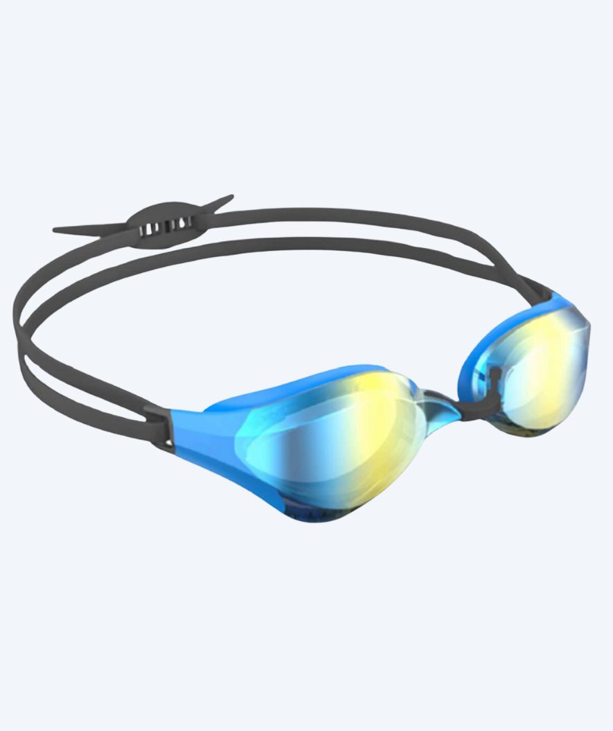 Watery Elite okulary do pływania - Rattle Pro Mirror - Niebieski/złoty