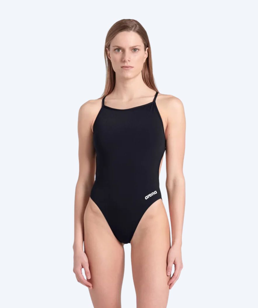 Arena strój kąpielowy dla kobiet - Solid Lace Back - Czarny