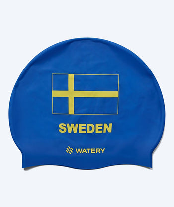 Watery czepek do pływania - Szwecja - Niebieski