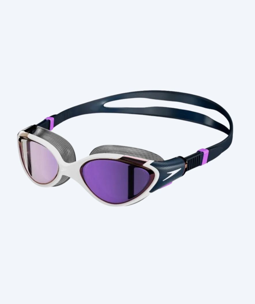 Speedo okulary pływackie treningowe dla kobiet - Biofuse 2.0 Mirror - Ciemnoniebieski/fioletowy