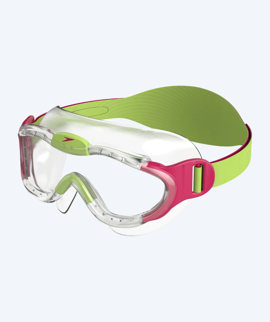Speedo okulary do pływania dla dzieci (2-6) - Sea Squad Mask - Przezroczysty/różowy