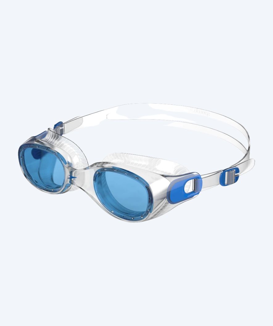 Speedo okulary pływackie treningowe - Futura Classic - Białe/niebieskie