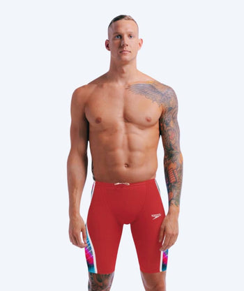 Speedo kąpielówki na zawody dla mężczyzn - LZR Pure Intent 2.0 - Czerwony/wielokolorowy