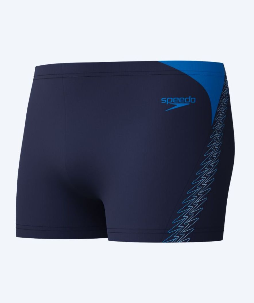 Speedo kąpielówki męskie - Hyperboom Splice - Ciemnoniebieskie/niebieskie