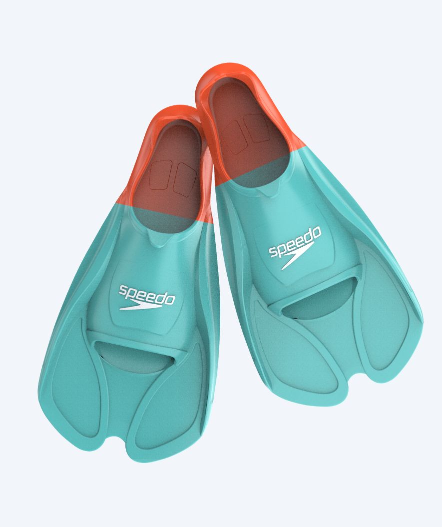Speedo płetwy do pływania - Biofuse - Turkusowo/pomarańczowe