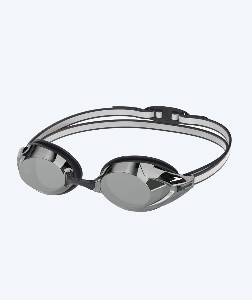 Speedo Elite okulary do pływania - Vanquisher 3.0 Mirrored - Czarne/srebrne
