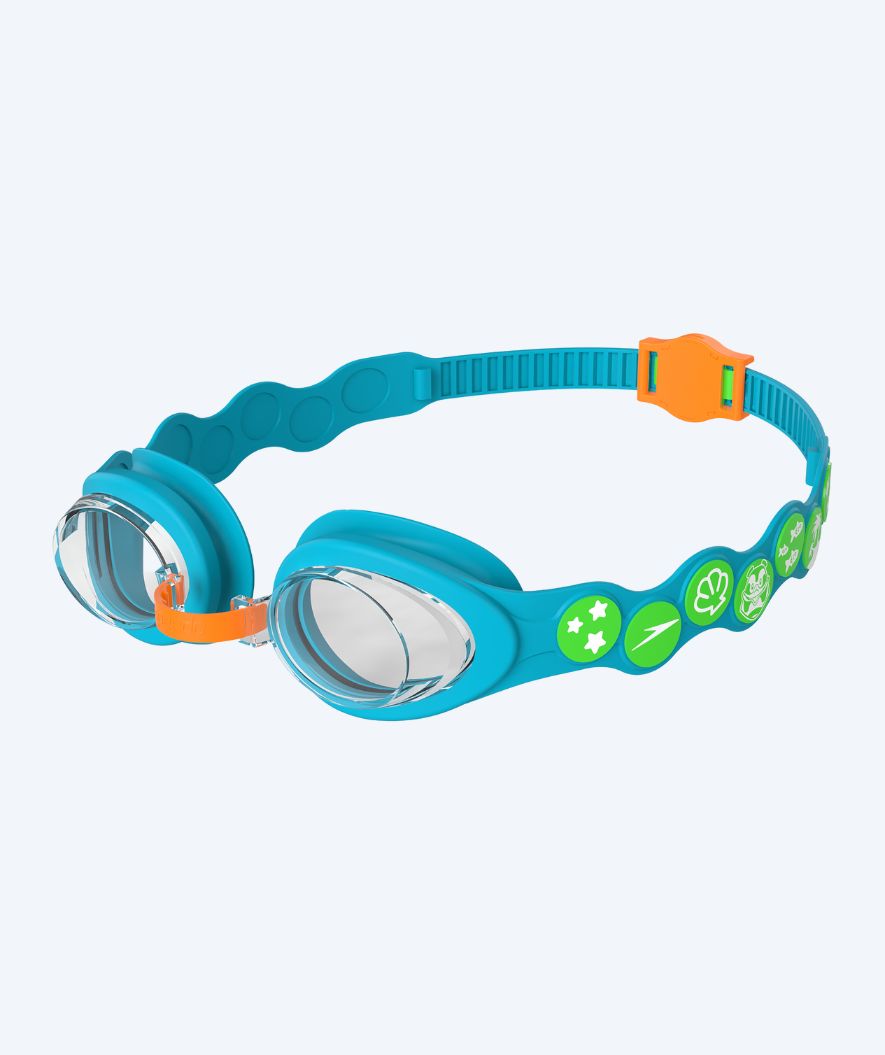 Speedo okulary do pływania dla dzieci (3-6) - Infant Spot - Niebieski/zielony