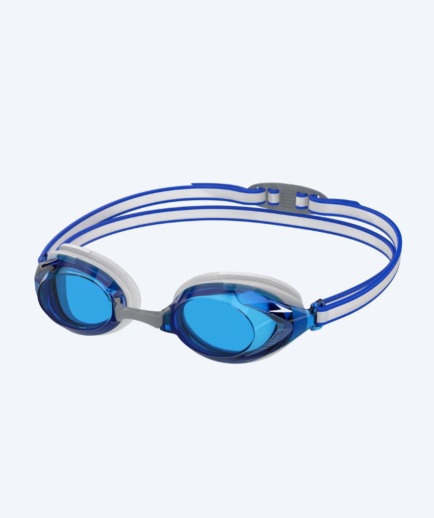 Speedo okulary do pływania na zawody dla dzieci (6-14) - Vanquisher 3.0 - Szary/niebieski