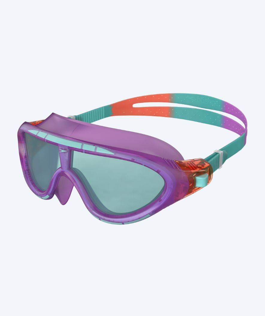 Speedo maska do pływania dla młodzieży (6-12) - Biofuse Rift - Fioletowa/niebieska