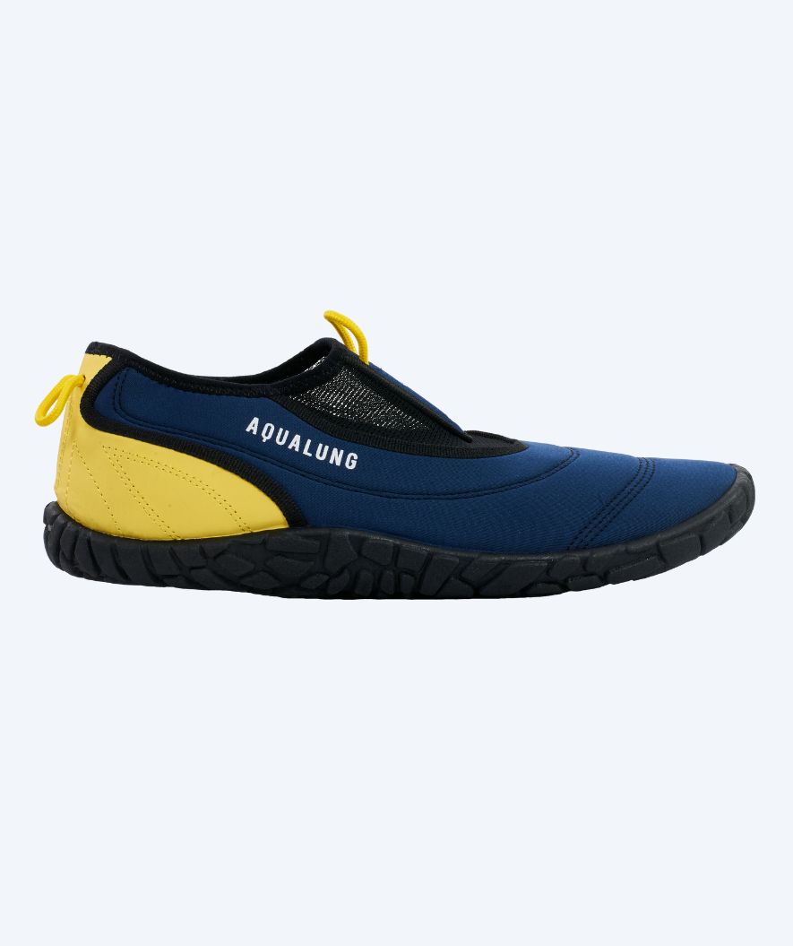 Aqualung neoprenowe buty do wody dla dorosłych - Beachwalker XP - Ciemnoniebieski/żółty
