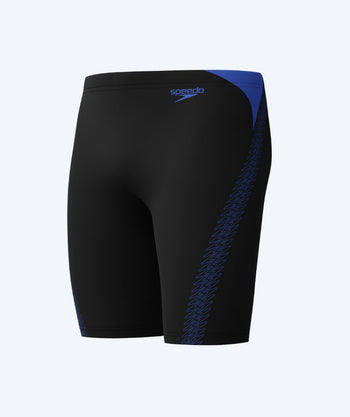 Speedo długie kąpielówki męskie - Hyperboom Splice - Czarny/ciemnoniebieski
