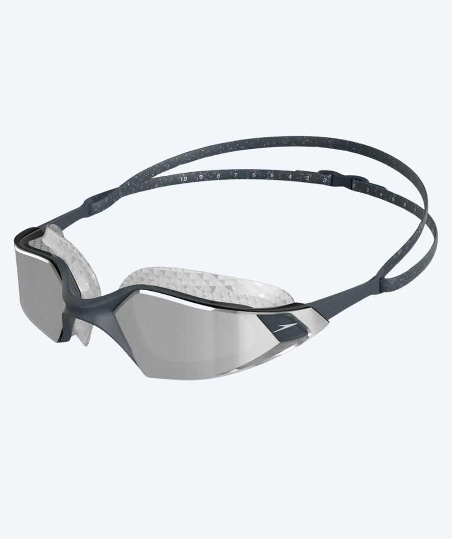 Speedo okulary do pływania na wodach otwartych - AquaPulse Pro - Szary/przezroczysty (Mirror-soczewka)