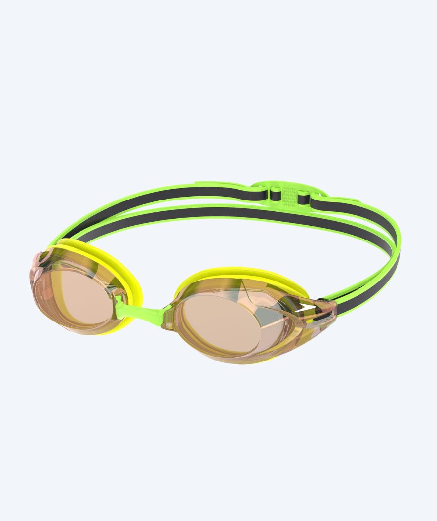 Speedo Elite okulary do pływania - Vanquisher 3.0 Mirrored - Zielony/brązowy metaliczny