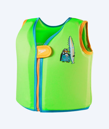 Speedo kamizelka do pływania dla dzieci - Character Printed - Zielony/niebieski