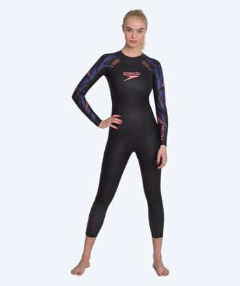 Speedo pianka do pływania damska - Proton - Czarna/fioletowa