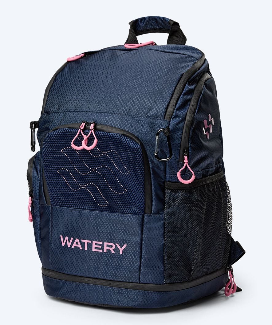 Watery torba pływacka - Raider Pro 45L - Fioletowy/jasnoróżowy