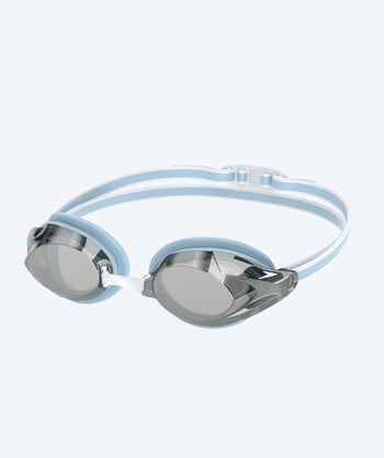 Speedo Elite okulary do pływania dla kobiet - Vanquisher 3.0 Mirrored - Jasnoniebieski/srebrny