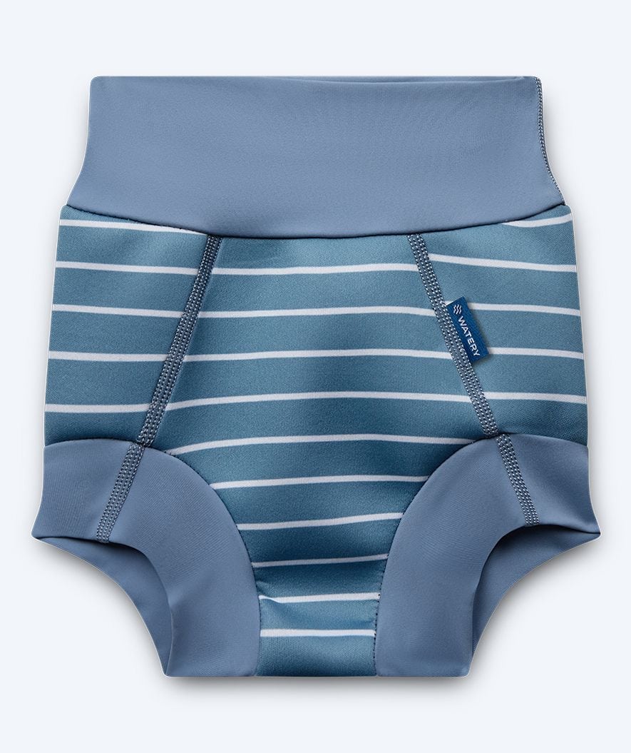 Watery pieluszka do pływania dla dzieci - Neoprene Swim Nappy - Nordic Blue Stripes