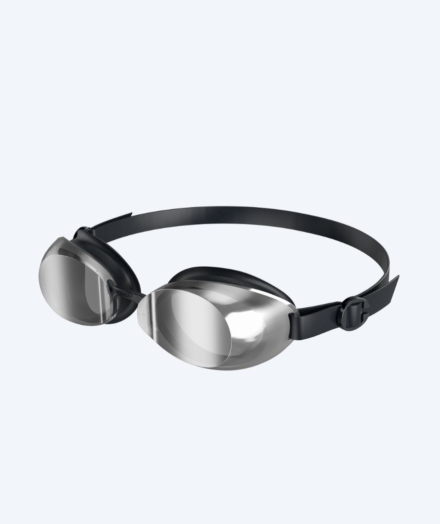 Speedo okulary pływackie treningowe - Jet 2.0 - Czarny/srebrny (Mirror soczewki)