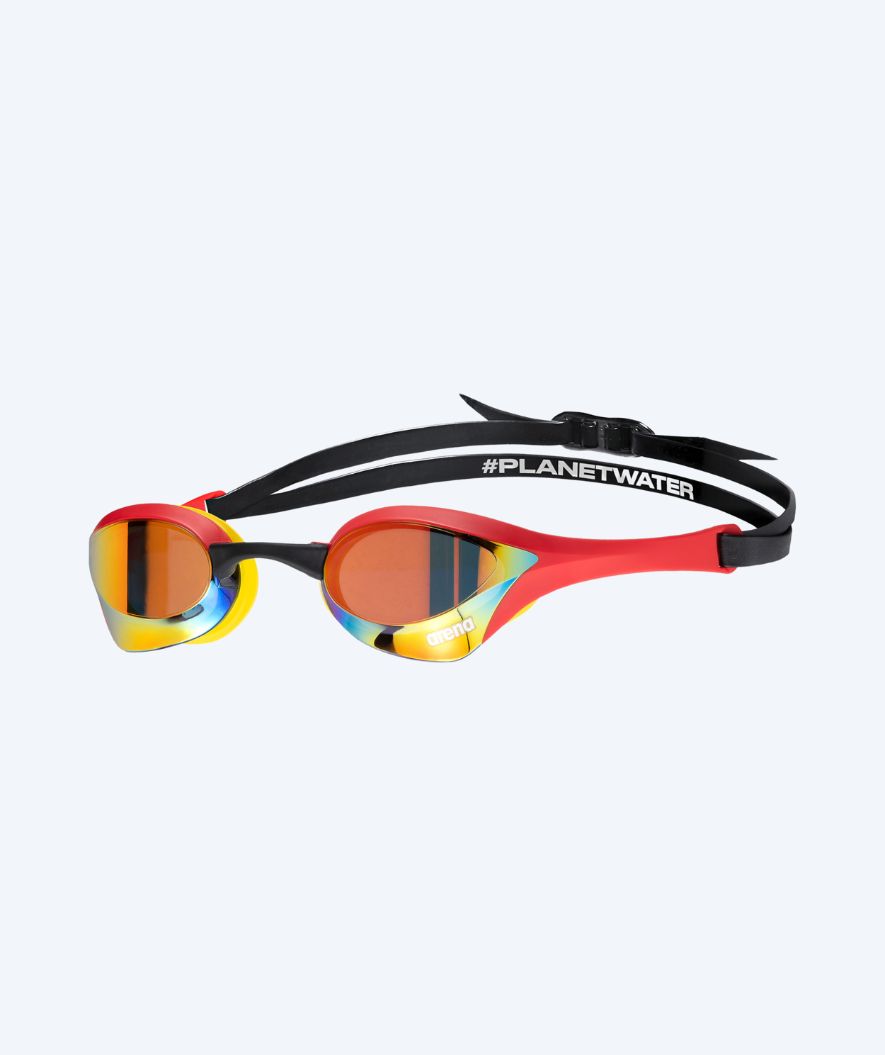 Arena Elite okulary do pływania - Cobra Ultra SWIPE Mirror - Czerwony/złoty (Limited 2026)