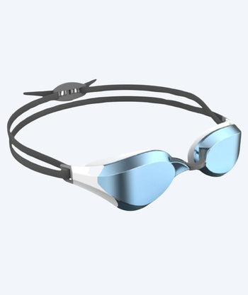 Watery Elite okulary do pływania - Rattle Pro Mirror - Biały/szary