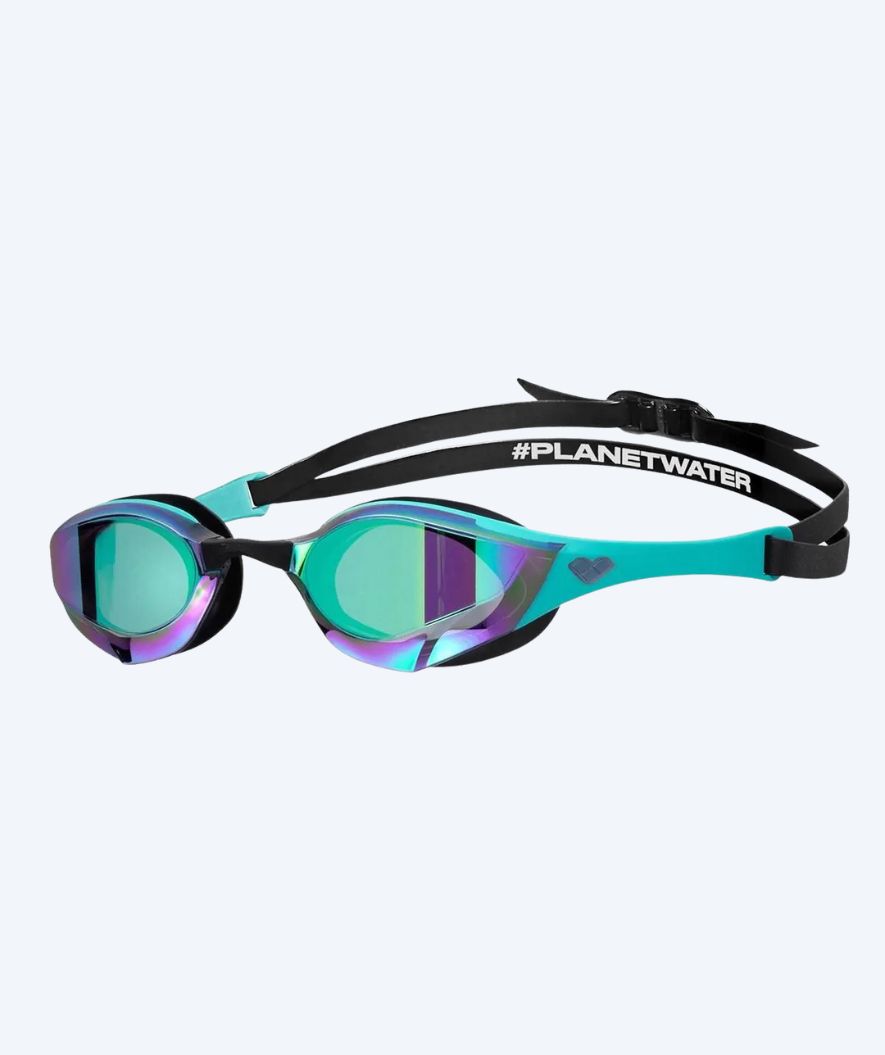 Arena Elite okulary do pływania - Cobra Edge SWIPE Mirror - Czarny/turkusowy