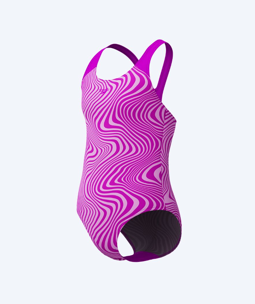 Speedo strój kąpielowy dla dziewczynek - Allover Digital Splashback - Różowy