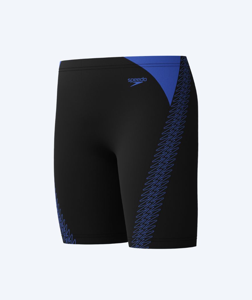 Speedo długie kąpielówki dla chłopców - Hyperboom Splice - Czarny/Ciemnoniebieski