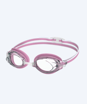 Speedo Elite okulary do pływania damskie - Vanquisher 3.0 - Jasnoróżowe/przezroczyste