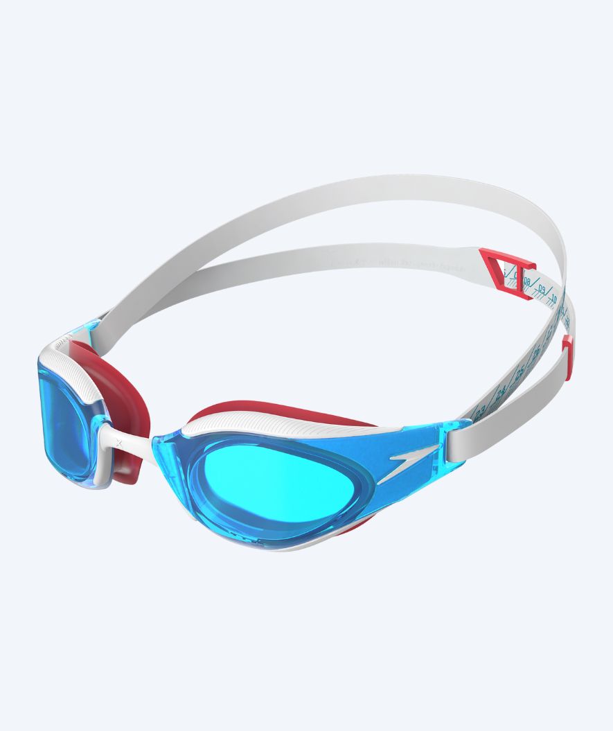Speedo Elite okulary do pływania - Fastskin Hyper Elite - Biały/niebieski
