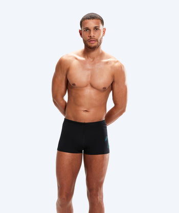 Speedo kąpielówki męskie - Hyperboom Placement - Czarne/niebieskie