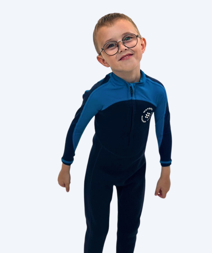 Watery kombinezon UV dla dzieci - Calypso Full-Body - Niebieski/ciemnoniebieski