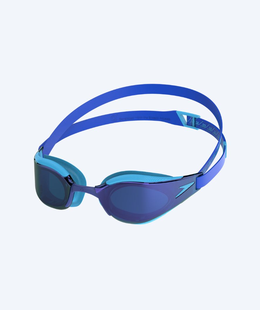 Speedo okulary do pływania na zawody dla dzieci (6-14) - Fastskin Hyper Elite Mirror - Niebieski
