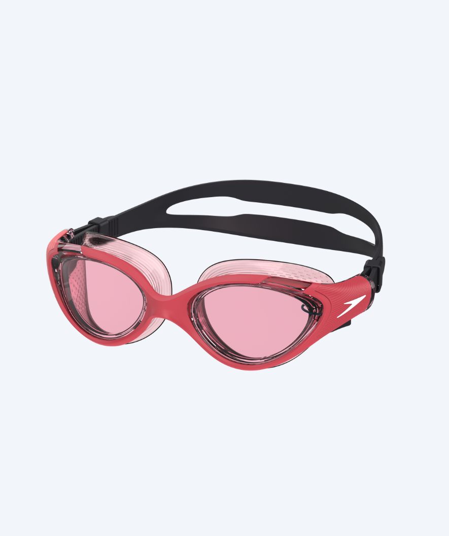 Speedo okulary do pływania treningowe damskie - Biofuse 2.0 - Czerwone/różowe