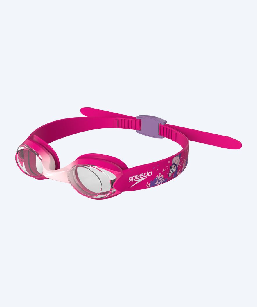 Speedo okulary do pływania dla dzieci (2-6) - Infant Illusion - Różowy/przezroczysty