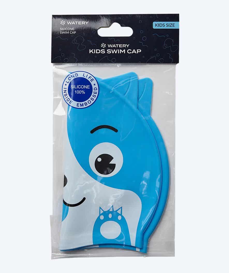 Watery czepek do pływania dla dzieci - Dashers - Cat (Jasnoniebieski)