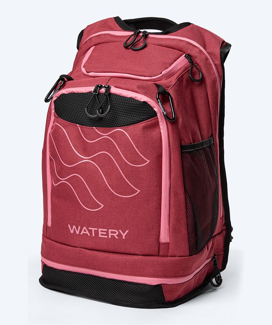 Watery torba pływacka - Viper Elite 45L - Czerwony/jasnoróżowy