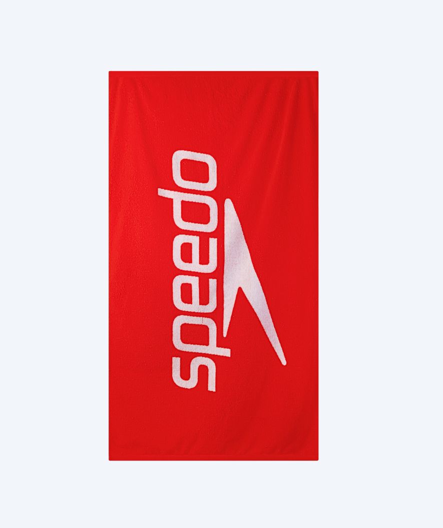 Speedo ręcznik kąpielowy - Logo - Czerwony/biały