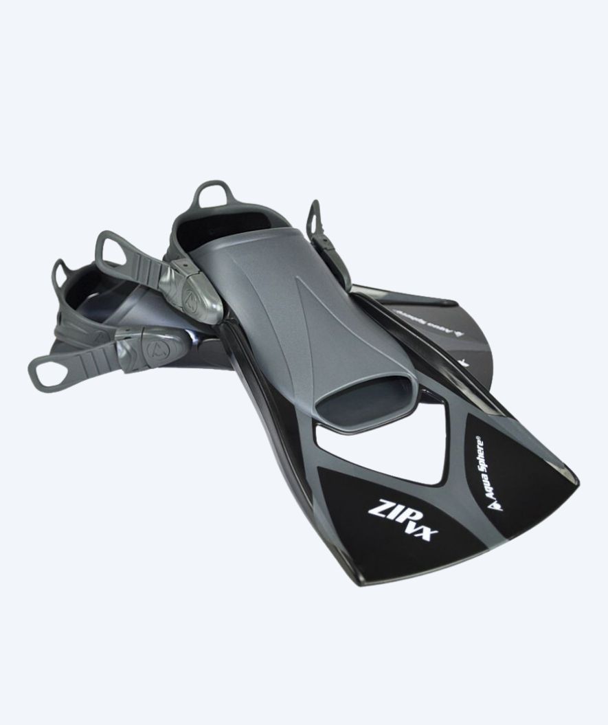 Aquasphere płetwy do pływania - Zip VX - Czarny/szary