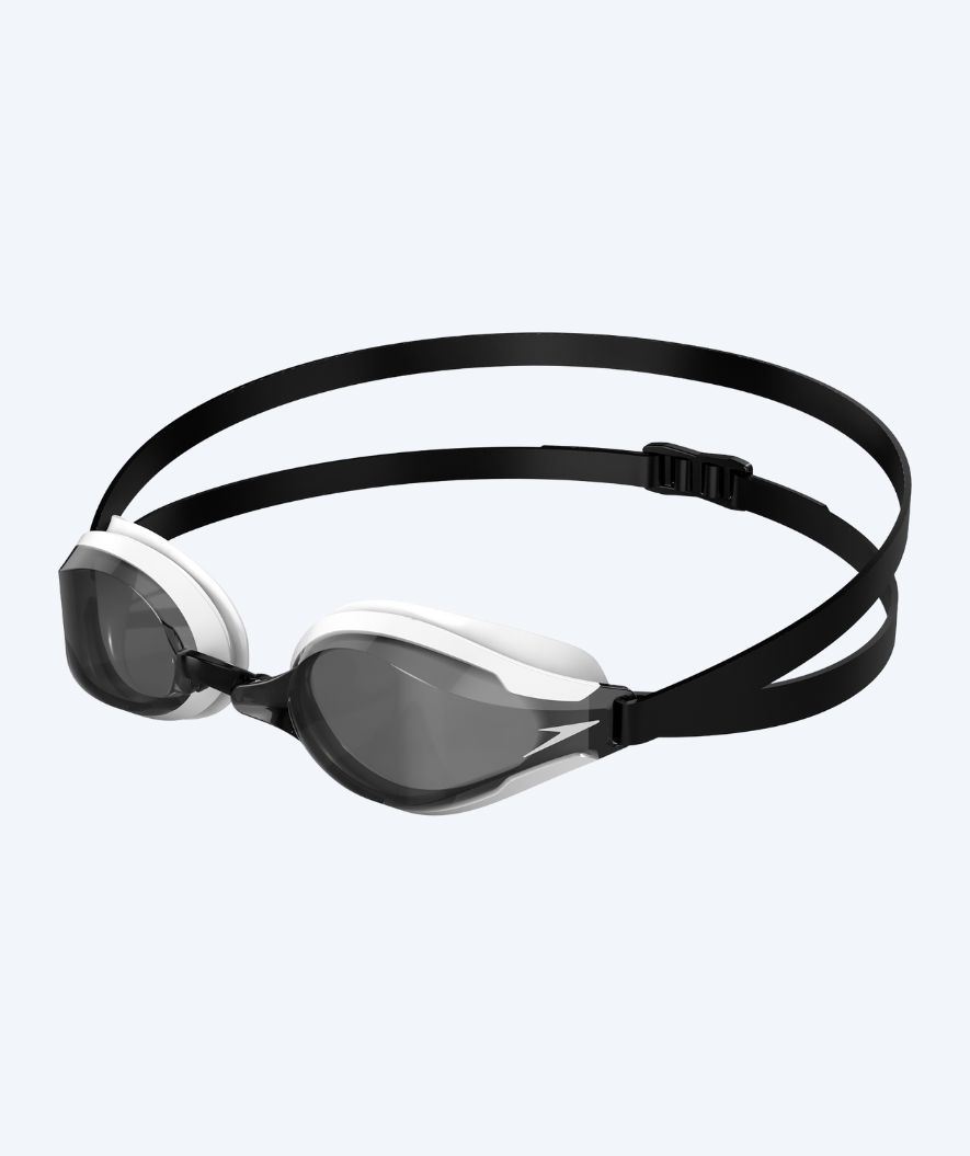 Speedo Elite okulary do pływania - Fastskin Speedsocket 2 - Białe/czarne (szare szkła)