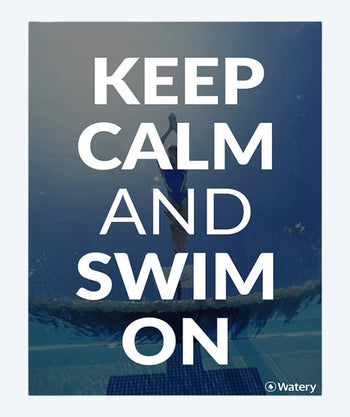 Watery plakat pływacki - Keep Calm And Swim On