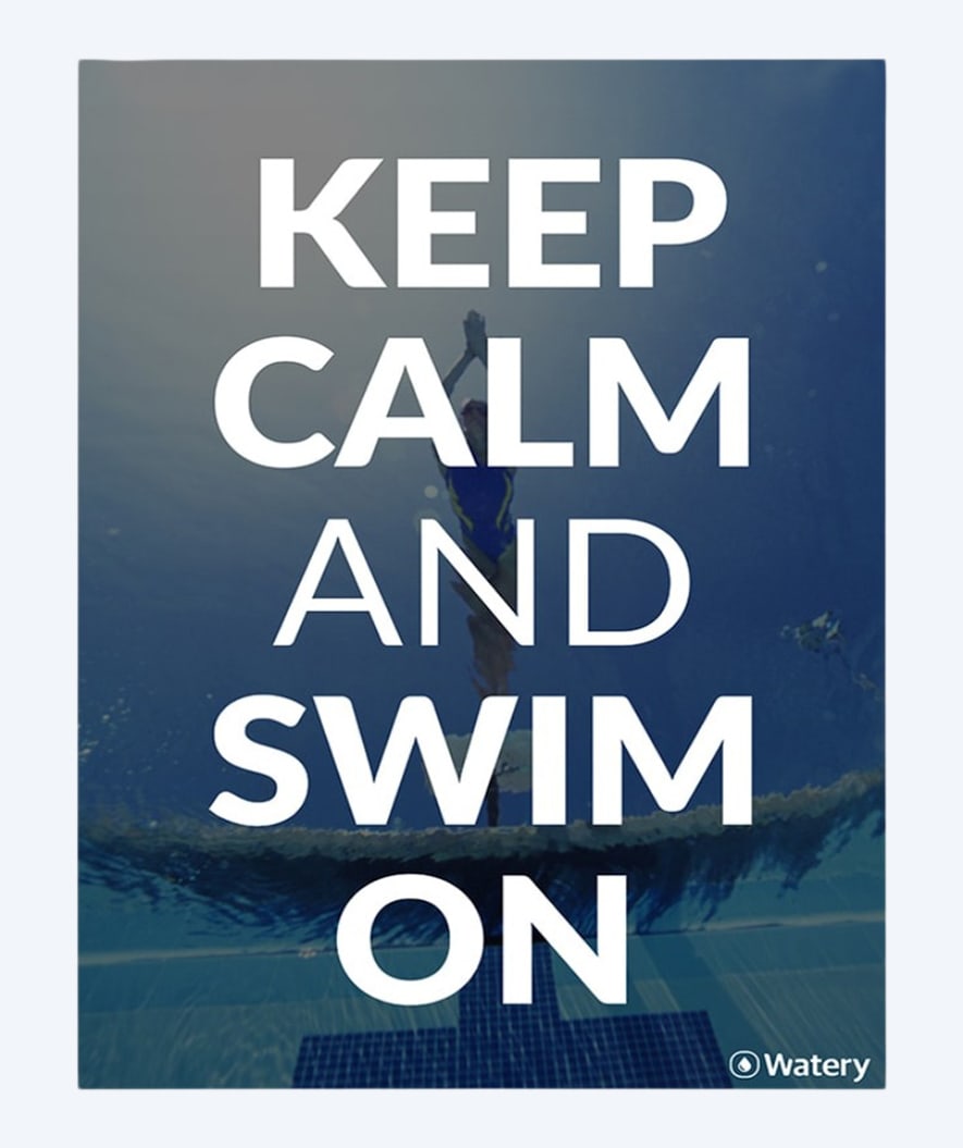 Watery plakat pływacki - Keep Calm And Swim On