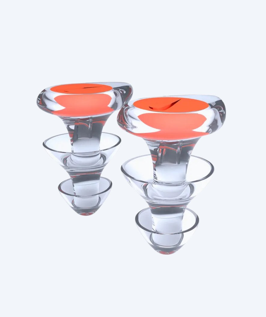 Nike zatyczki do uszu - Przezroczysty/Pomarańczowy