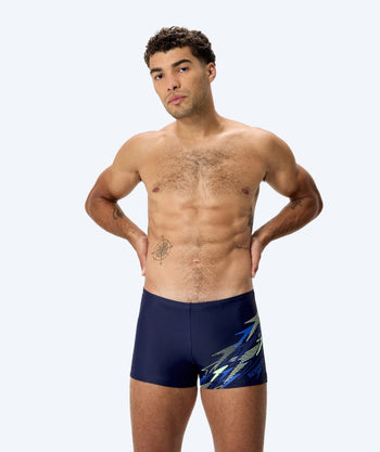 Speedo bokserki kąpielowe dla mężczyzn - Medley Logo - Ciemnoniebieski/zielony
