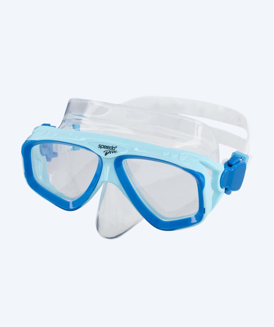 Speedo maska do nurkowania dla dorosłych - Adventure - Niebieski/przezroczysty