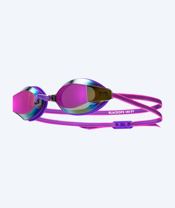 TYR okulary do pływania dla kobiet - Blackops 140 EV Mirrored - Fioletowy/różowy