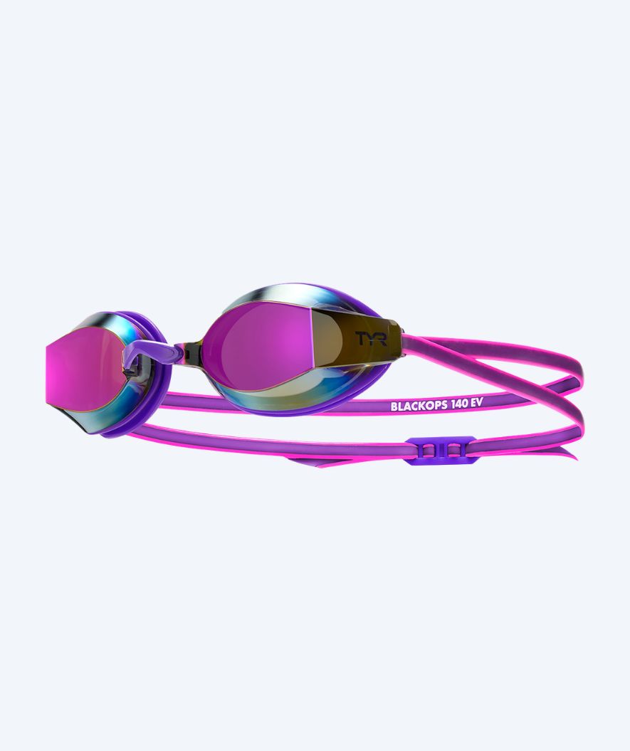 TYR okulary do pływania dla kobiet - Blackops 140 EV Mirrored - Fioletowy/różowy