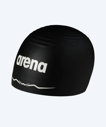 Arena czepek do pływania na zawody - Aquaforce Wave Cap - Czarny/Biały